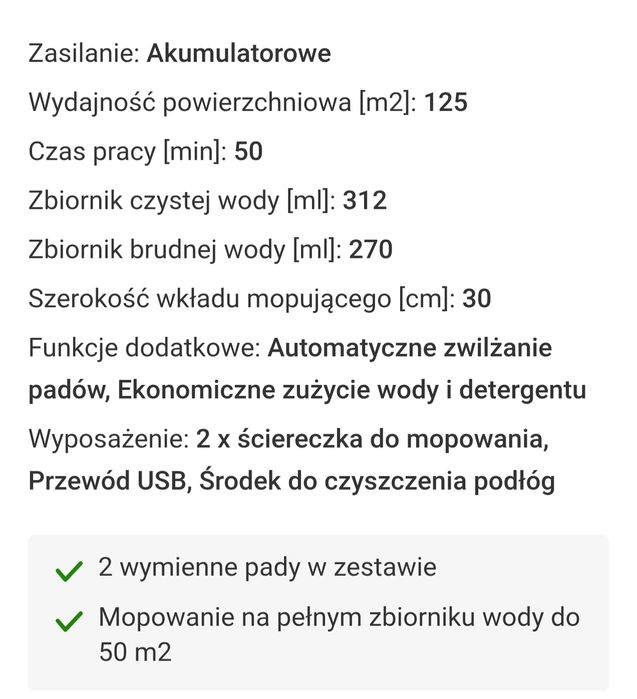 Mop Philips OneUp XV3101/11