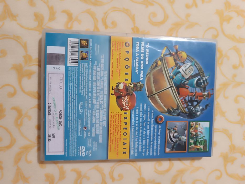 Robôs. DVD. Filme infantil