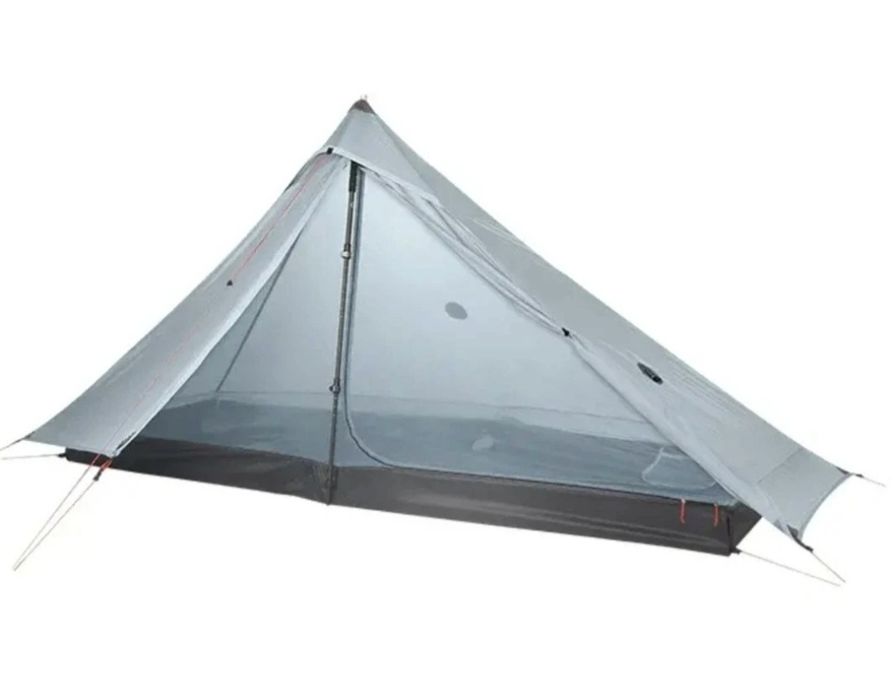 Tenda de campismo ultra leve 3ful gear Lanshan: cor cinza