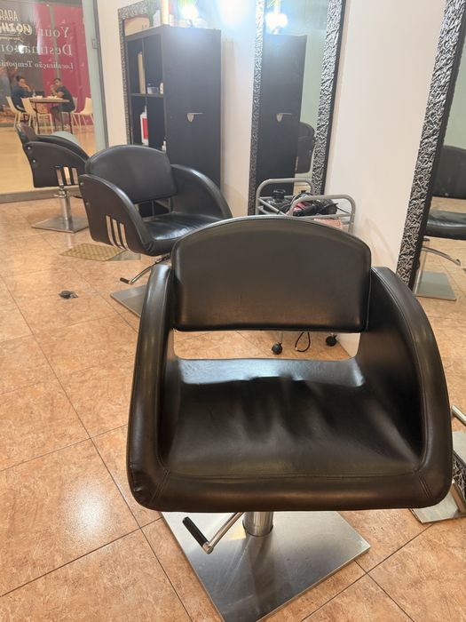 Conjunto 3 cadeiras de salão  cabeleireiro