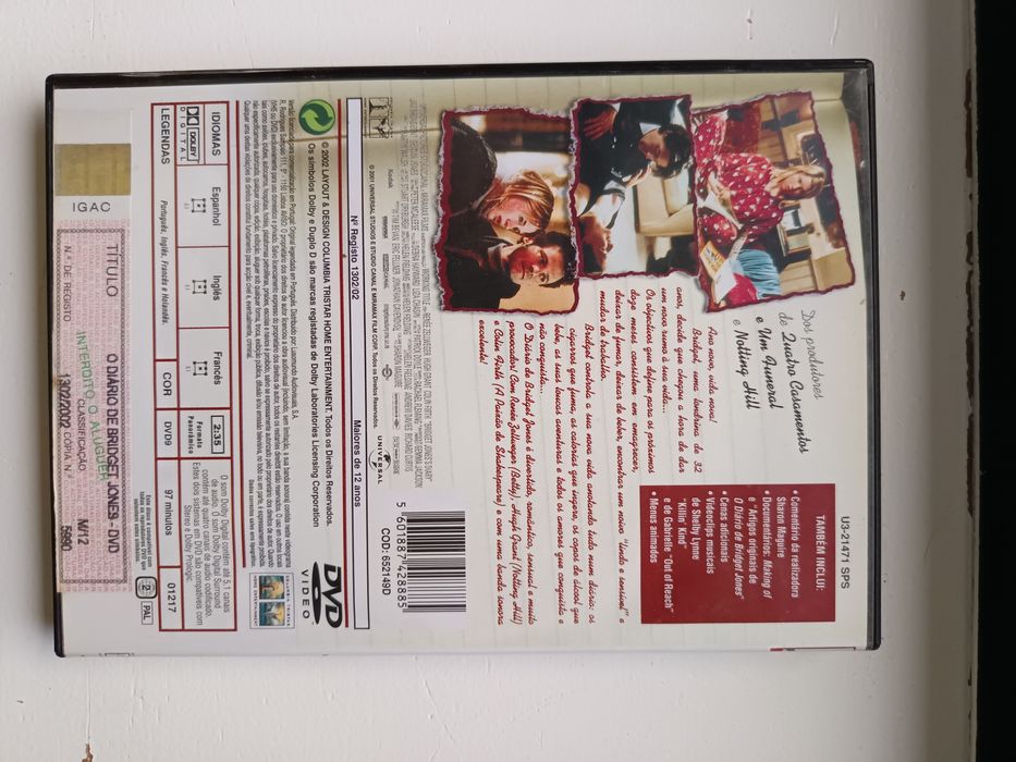 DVD o diário de Bridget Jones