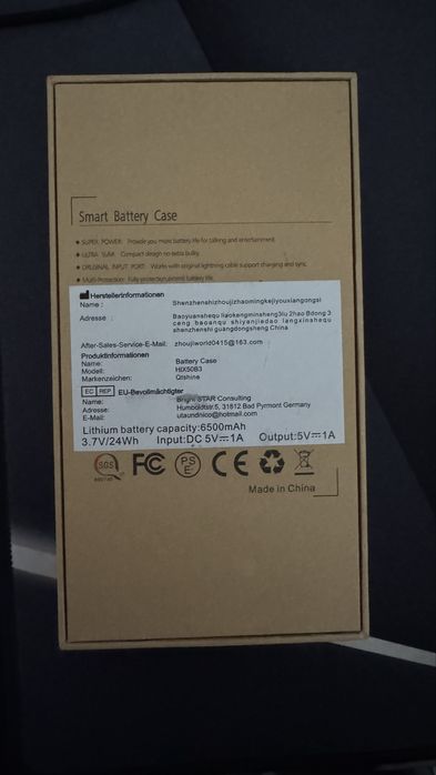 Capa Powerbank iPhone X