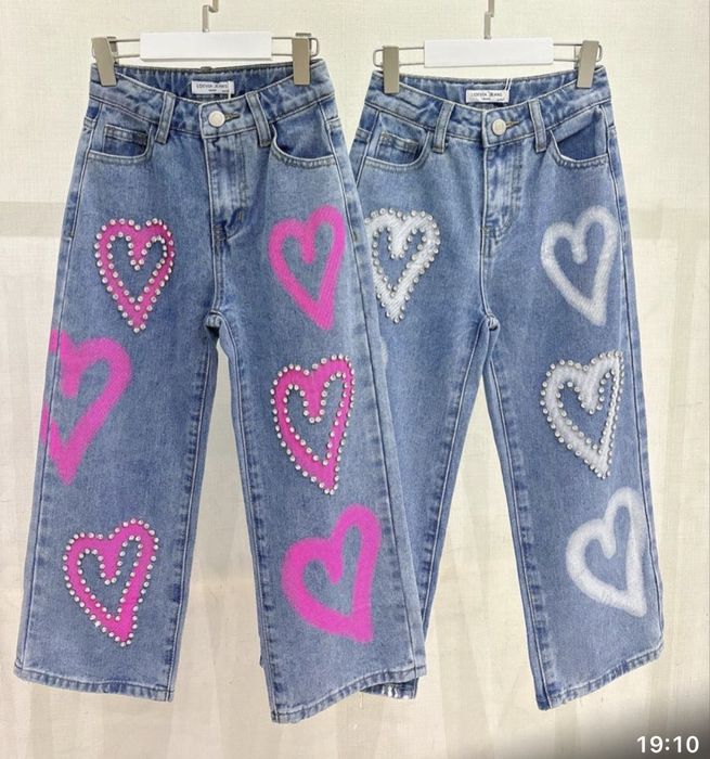 Джинси з камінчиками 116,122,128,134,140,146,152,158,164,170