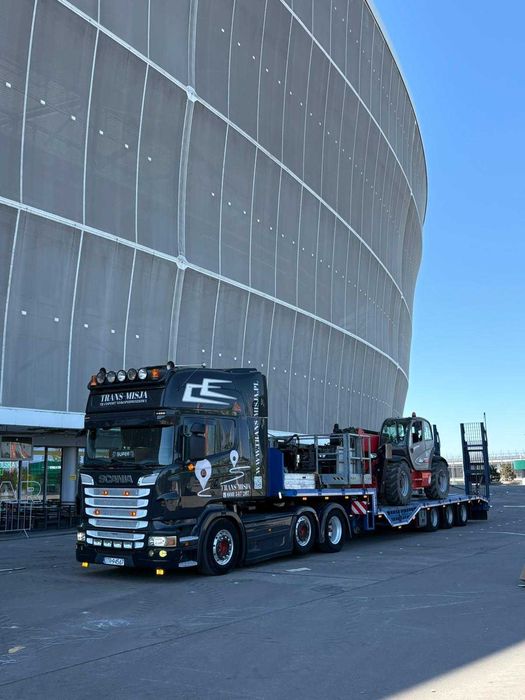 Transport niskopodwoziowy laweta platforma