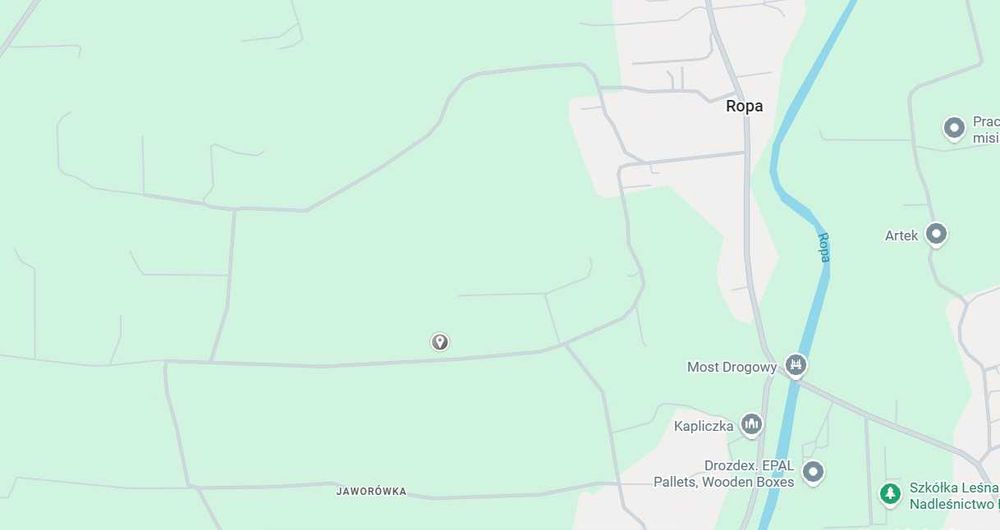 Działka budowlana widokowa Ropa 2184 m2