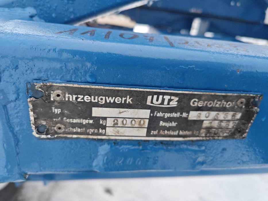 Przyczepa dłużycowa dłużyca LUTZ NL2,0T do stali drutu słupów A/14