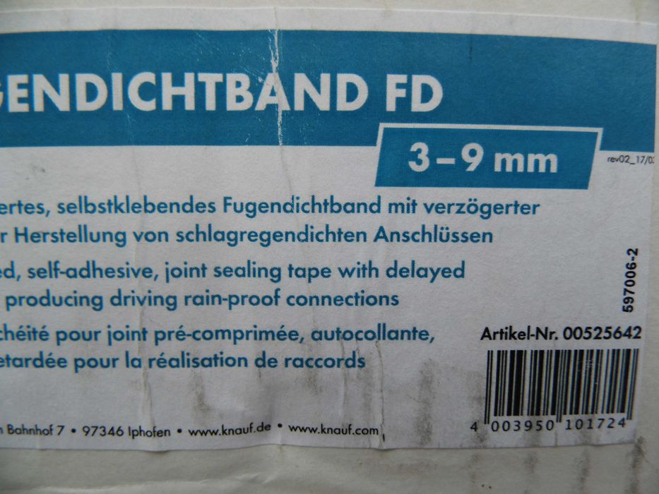 Uszczelka do okien gąbkowa ciepła