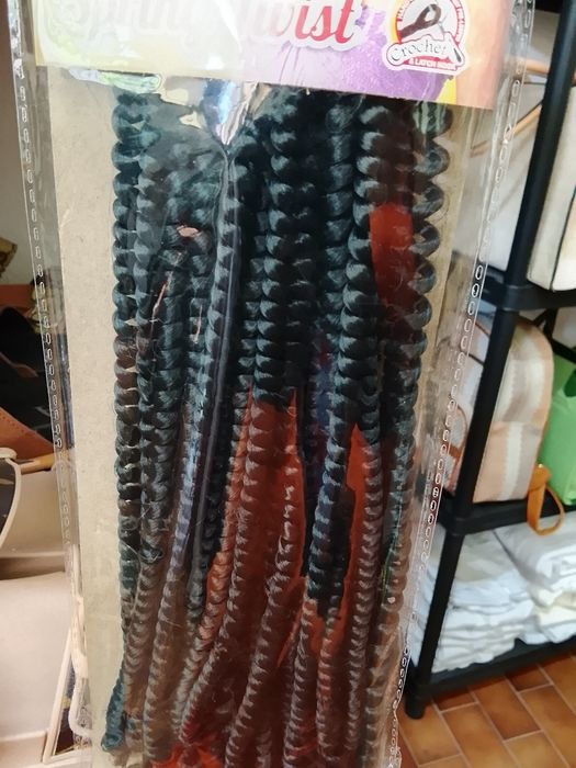 Tranças de postiço twist para crrchet