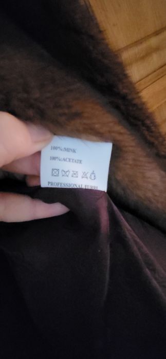 Полушубок норка, натурального кольору