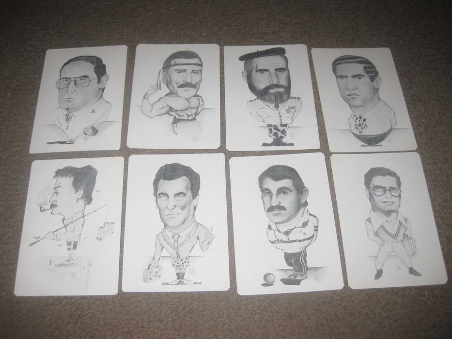 8 Calendários de "Caricaturas" Colecção Completa! Raríssima!