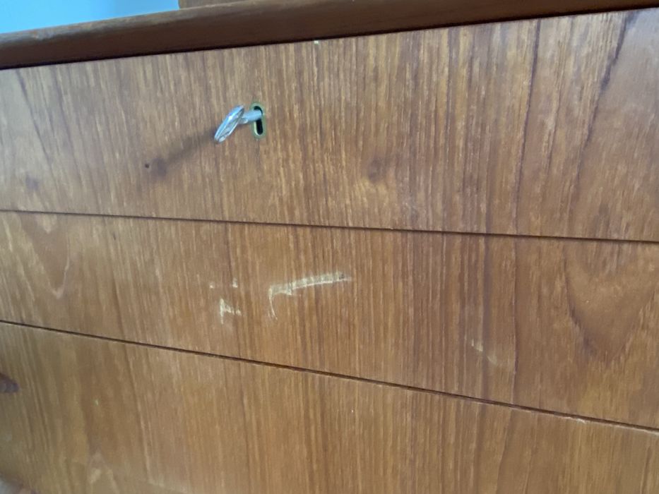 Komoda tekowa vintage mid century