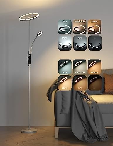 Anten Mars | Lâmpada de chão da sala de estar, Lâmpada de chão LED reg