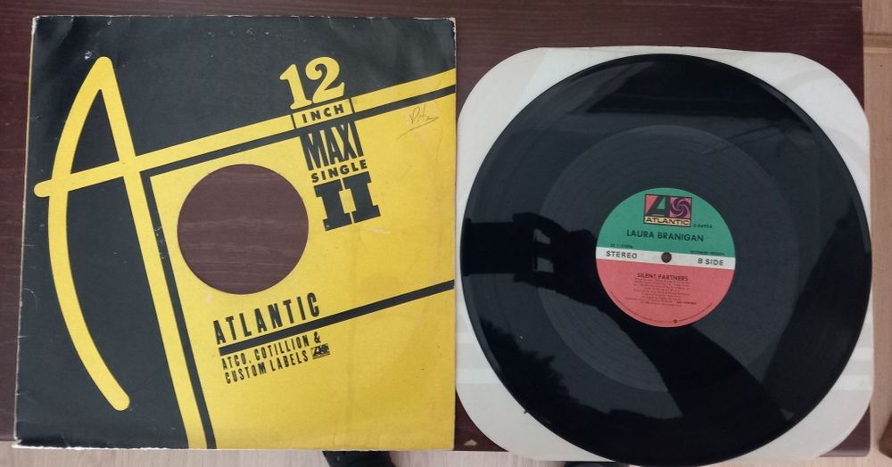 Large vinyl record.