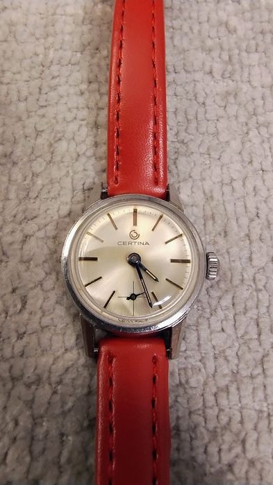 Kobiecy szwajcarski zegarek vintage - Certina. Po serwisie. Lata 60