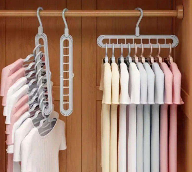 Nowy 2 x szary, funkcjonalny wieszak