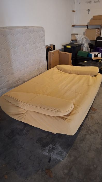 Sofá cama com capa removível