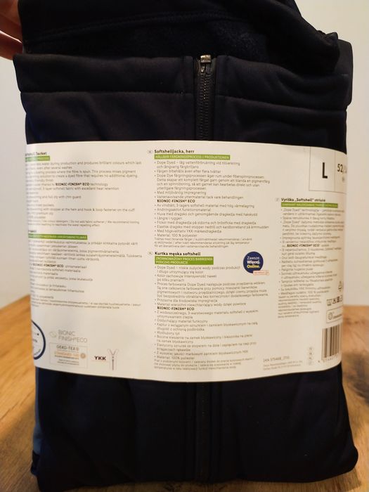 Kurtka, bluza męska softshell L 52/54 granat