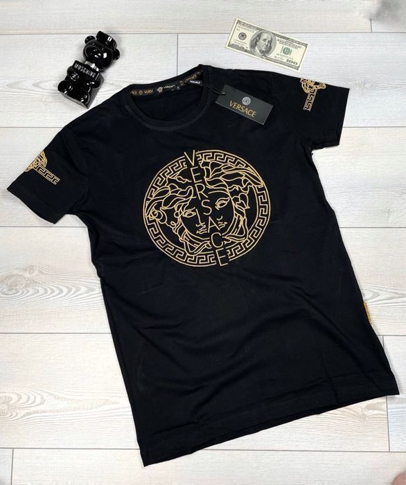 Футболка Versace мужская вышивка, женская унисекс