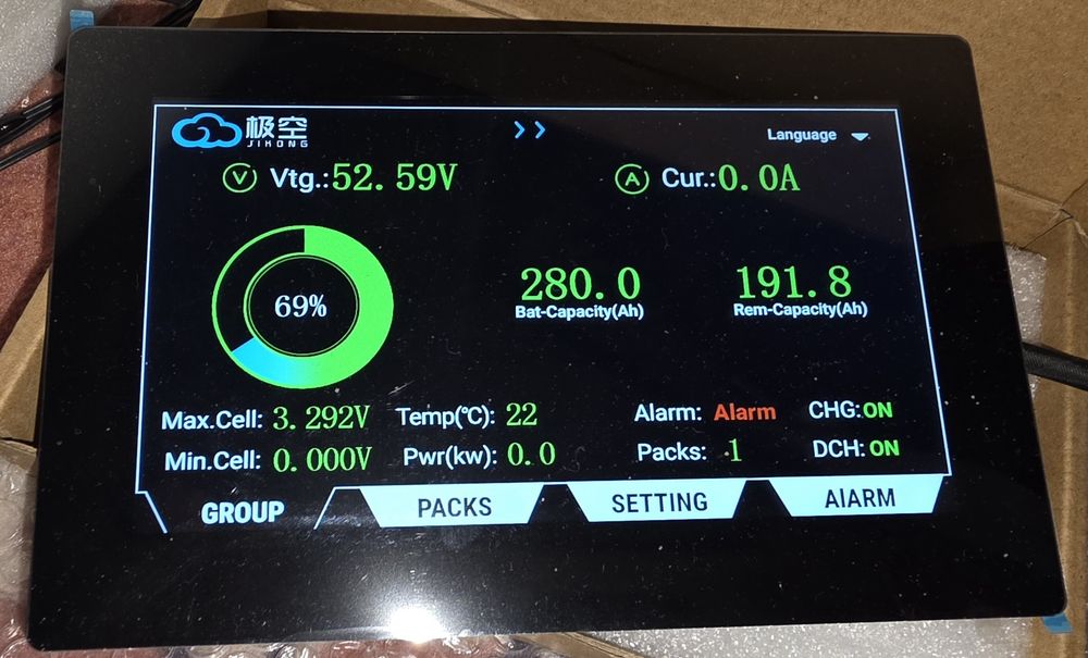 Jk _4/5, JK_18, JK_32  екранчик-дисплей 4,3 " та 7" для BMS