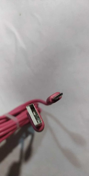 Kabel USB - Micro USB długi 1,5m Różowy