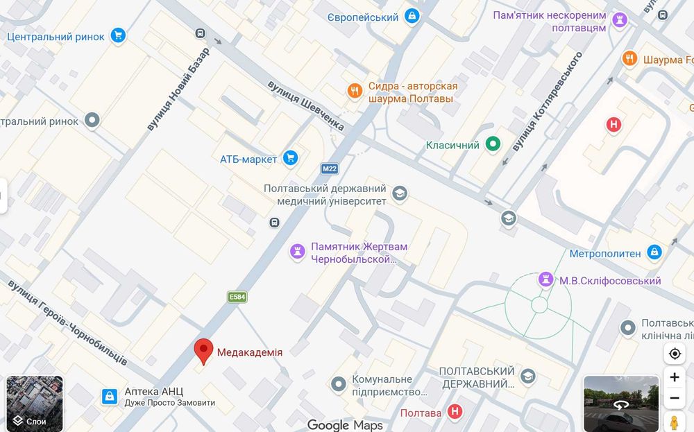 Оренда комерційного приміщення Полтава, зупинка Медакадемія - 60 кв.м.