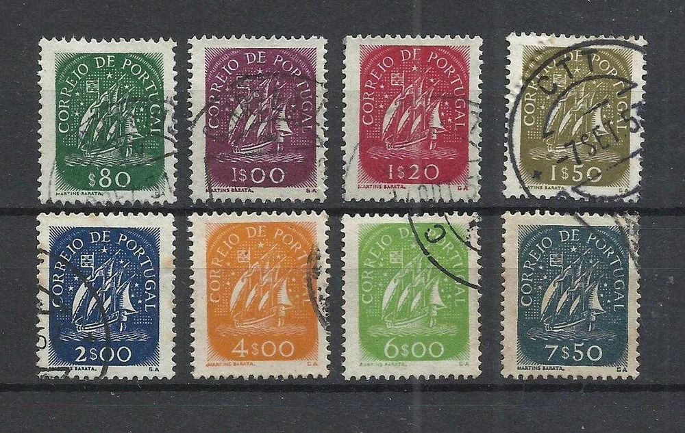 Selos portugueses – Série caravelas 1943 e 1948/ 1949