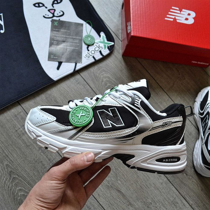 Мужские кроссовки New Balance "White/Black" Размеры 40-44