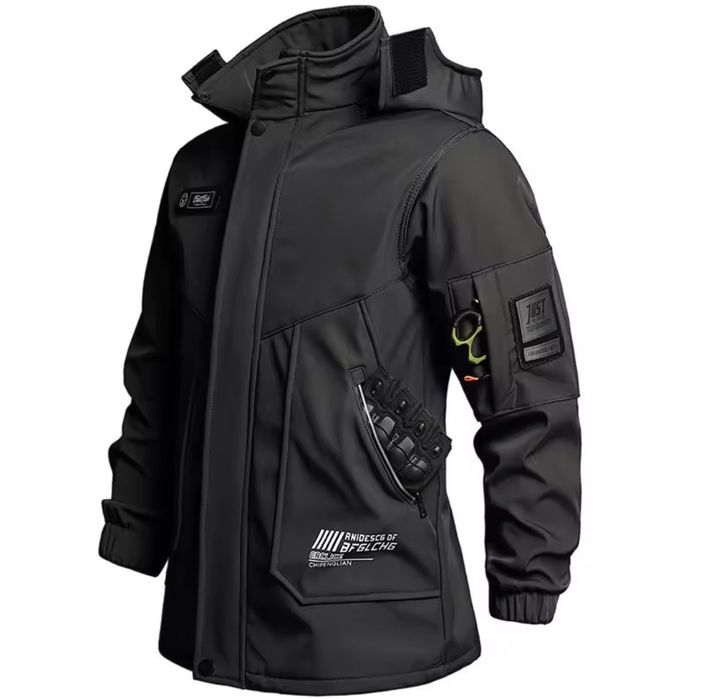 Новый зимний мужской костюм 3XL
Утолщённый флисовый комплект куртка +