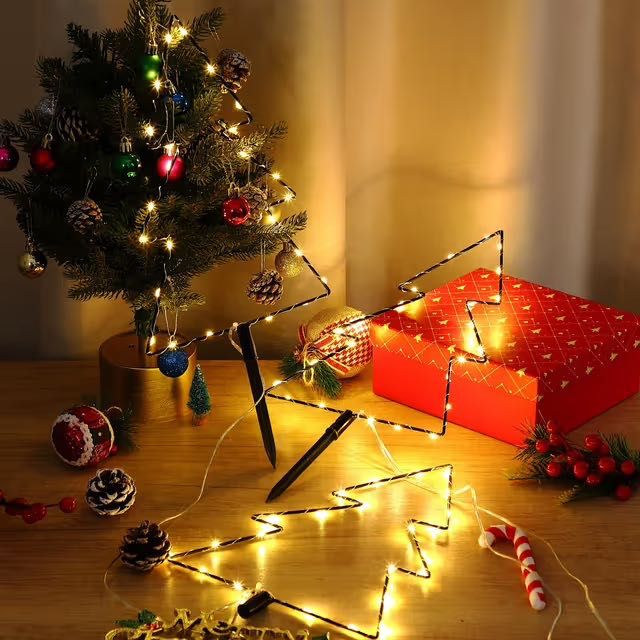 Dekoracja świąteczna choinka LED zestaw 6szt ozdoba świąteczna 30 cm