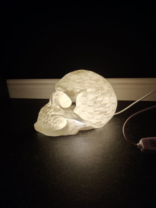 Светящийся череп 3D печать LED лампа