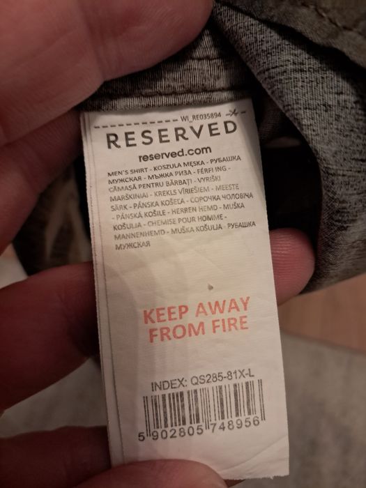 Koszula męska RESERVED w rozm. L - slim fit