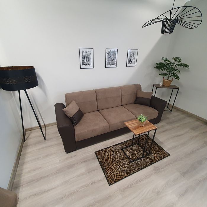 Kanapa JM tkanina + skóra natura