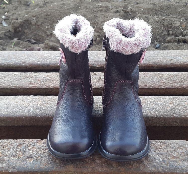 Кожаные демисезонные сапоги ботинки Сlarks Оригинал Gore-Tex 23 р.