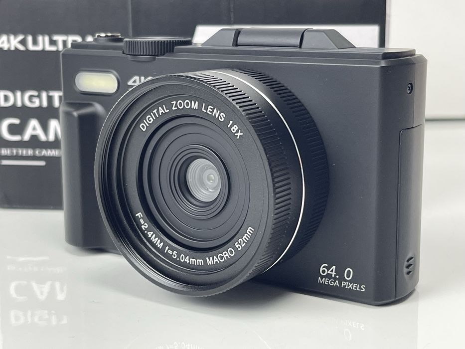 Цифровая фотокамера 64 МП 4K/Wifi/ 18-кратный цифровой зум +32GB