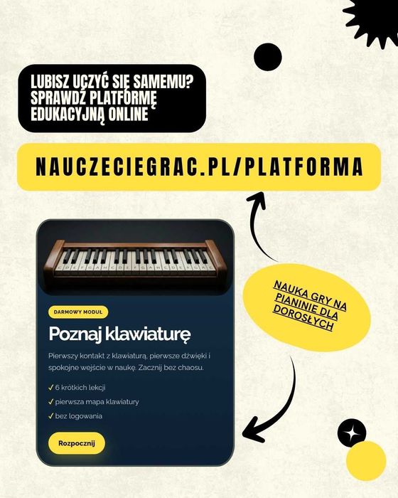 Nauka gry na pianinie dla dorosłych - Poznań