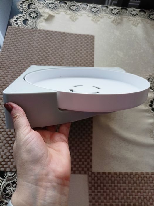 Półka łazienkowa obrotowa narożnikowa