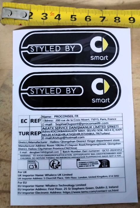 Autocolantes Smart Design 2 Unidades