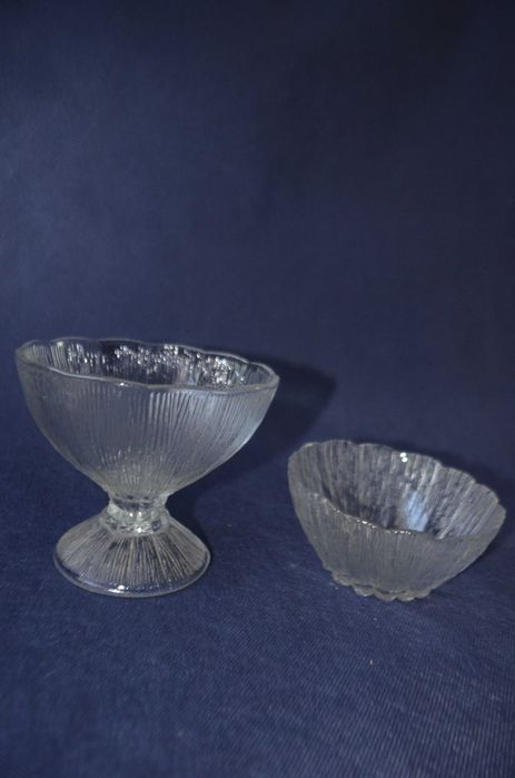 cukiernica i miseczka Kora szkło Ząbkowice