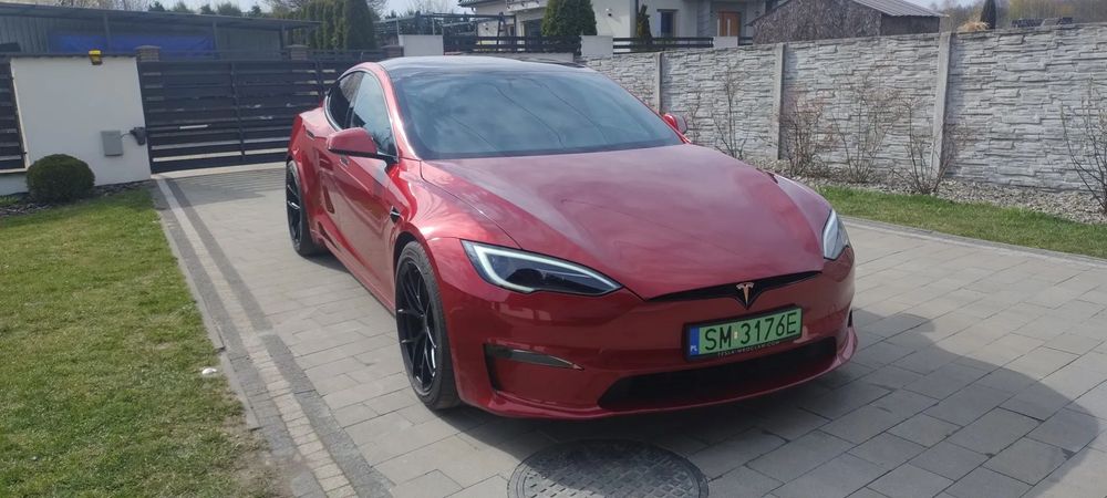 Tesla Model S FSD, niski przebieg, jasna tapicerka, stan bdb, pełna konwersja na EU