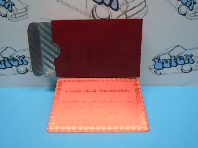 Baralho de Cartas, Benfica, em folha de prata 999 (VERMELHO)