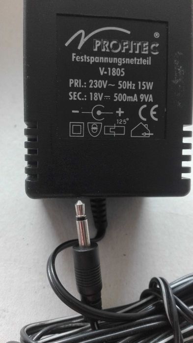 18V  0,5A  Ładowarka , zasilacz