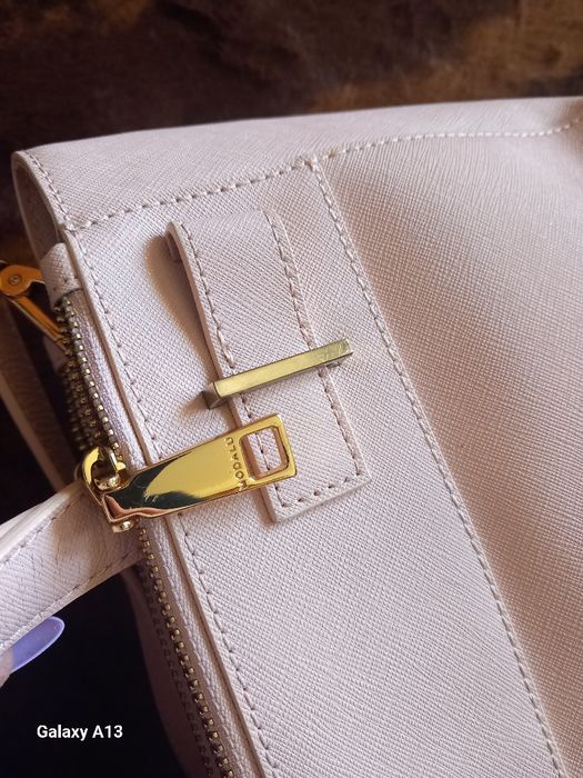 Modalu torebka pudrowa skóra naturalna