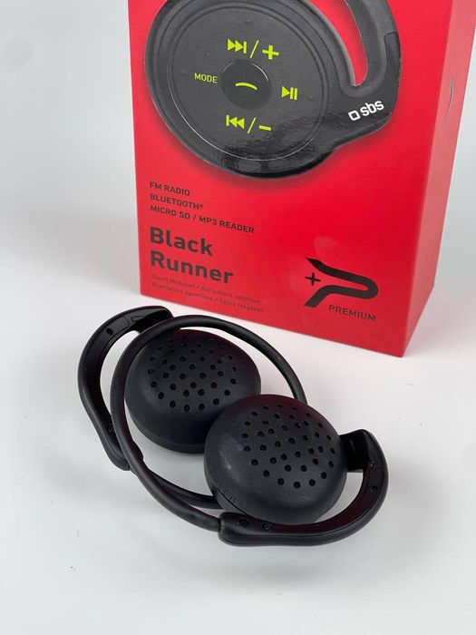 Спорт наушники SBS Black Runner