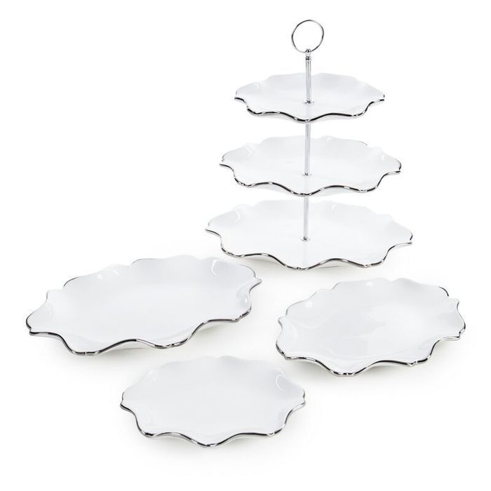 Patera ceramiczna 30x21x33 Auren biała 04