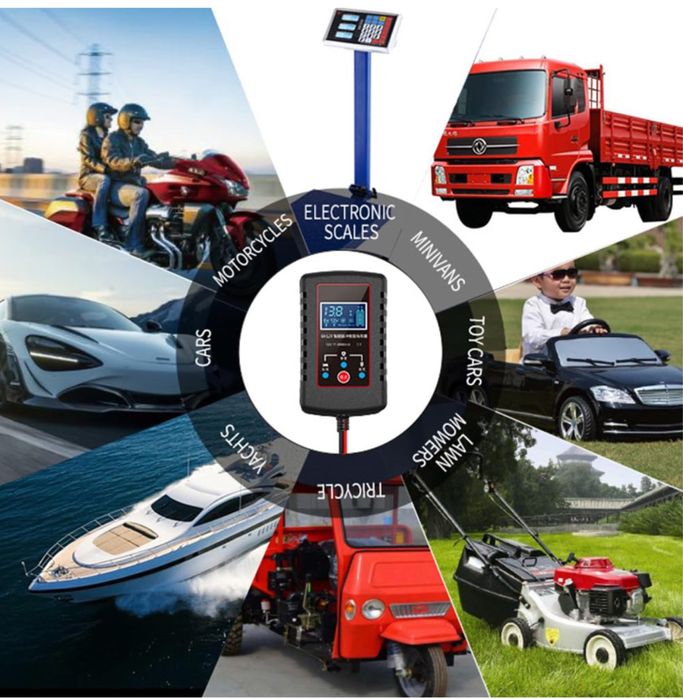 POFET Inteligentna ładowarka akumulatora/prostownik 6/12V