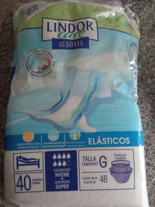Fraldas e cuecas descartáveis adulto