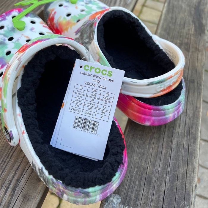 Оригінал Crocs сабо теплі,утеплені хутром.Крокси чоловічі фліс