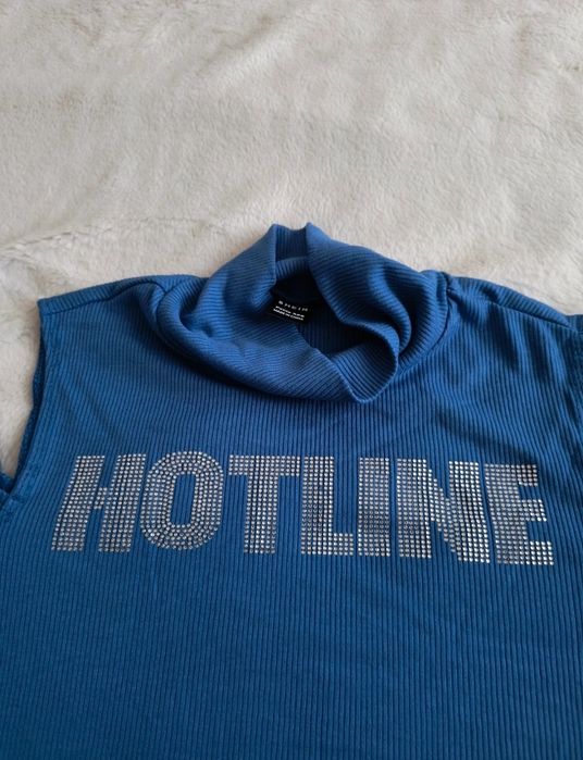 Damski niebieski top