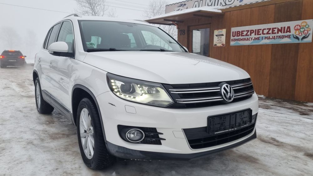 VW Tiguan 4motion 4X4 2013 Ledy AUTOMAT B.PERŁA Mega z DE Bezwypadkowy