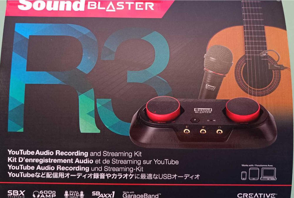 Sound Blaster R3 - Novo. Caixa aberta.